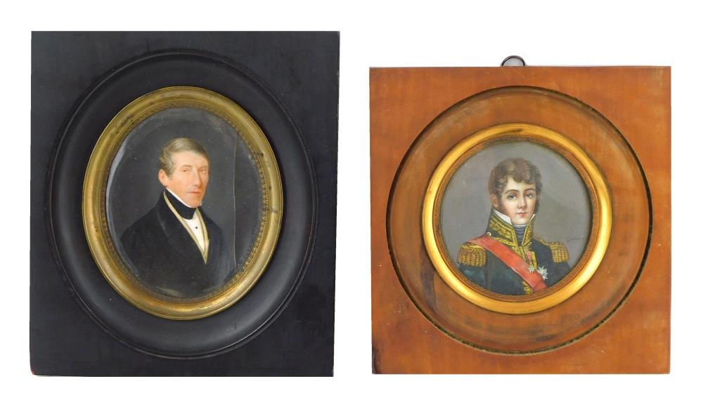 MINIATURES: TWO SIGNED IMAGES OF