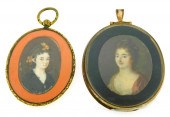 MINIATURES: TWO WOMEN, OVAL SU