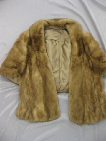 Mink Cape rich brownelegant