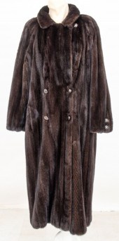MINK DOUBLE-BREASTED FULL-LENG