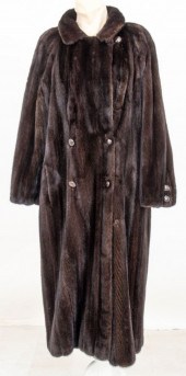 MINK DOUBLE-BREASTED FULL-LENG