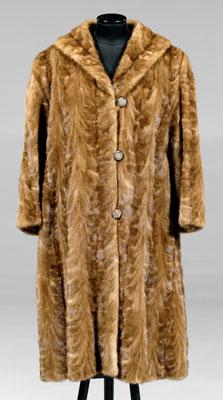 Mink fur coat, three-quarter