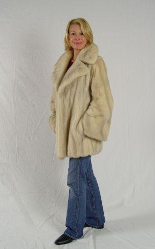 MINK JACKET: Cream with a touch
