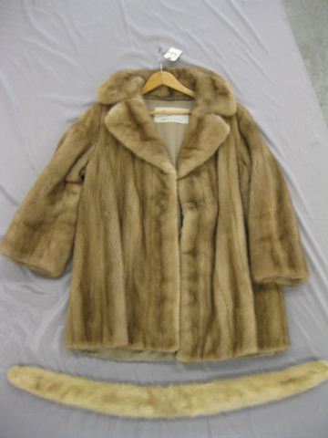 Mink Jacket light brown fine.