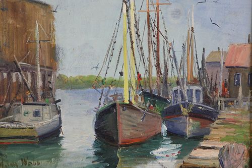 MINNA G. WEBB OIL ON BOARD