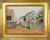 MINNA WEBB OIL ON CANVAS "LANE