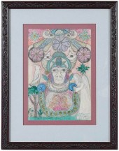 MINNIE EVANS(American/North Ca