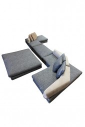 MINOTTI SECTIONAL SOFA & OTTOM