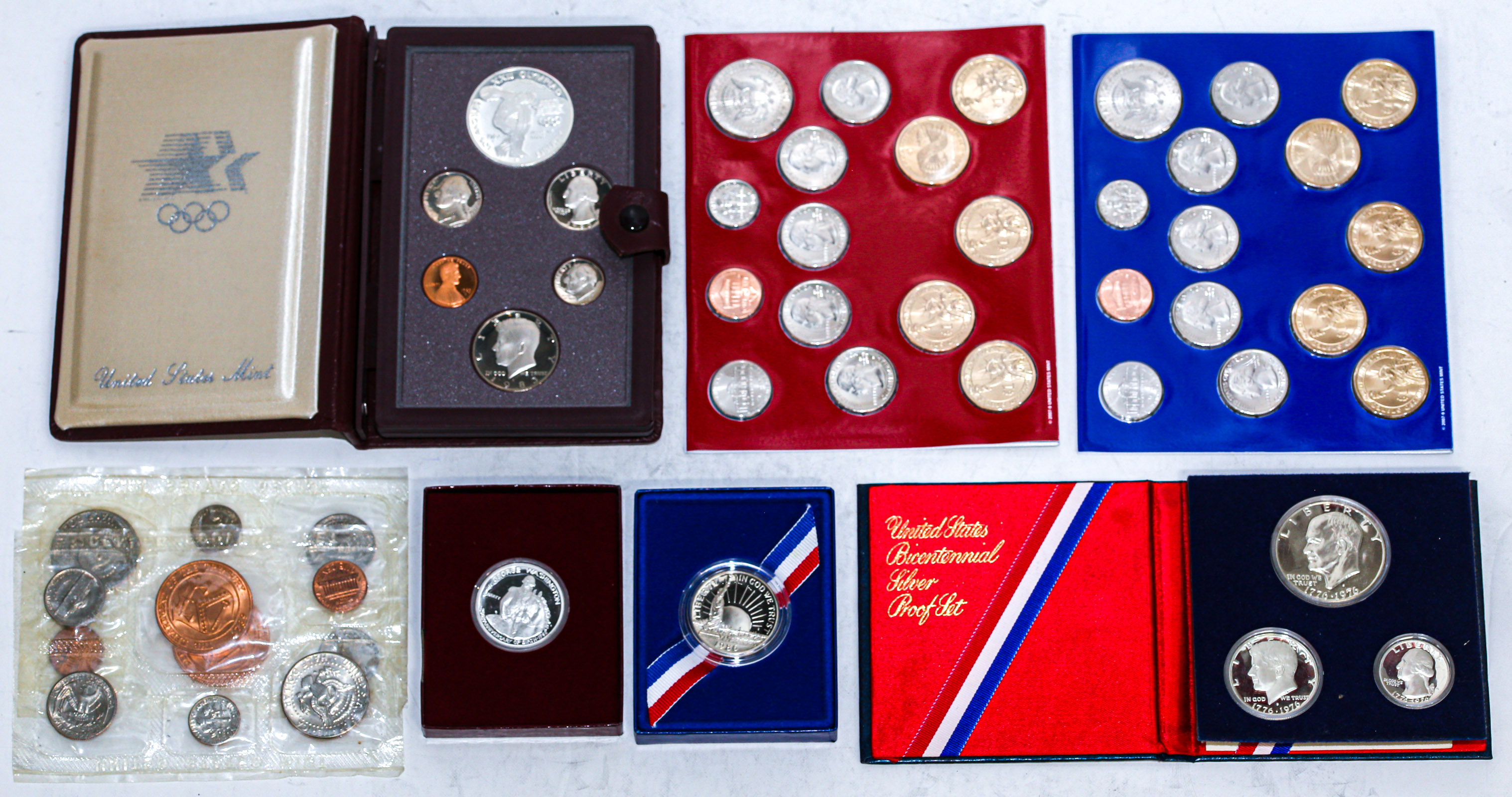 MINT MATERIAL WITH SILVER 1982