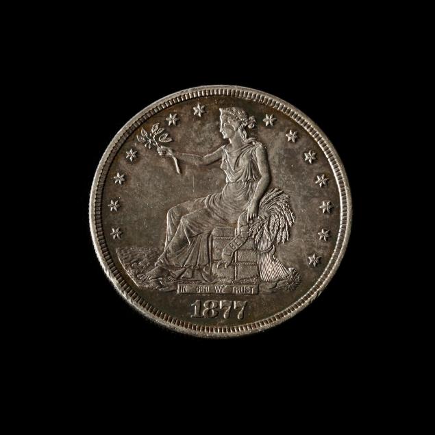 MINT STATE 1877-S TRADE DOLLAR WITH