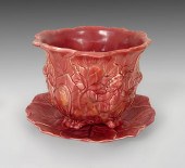 MINTON 2 PIECE MAJOLICA PLANTE
