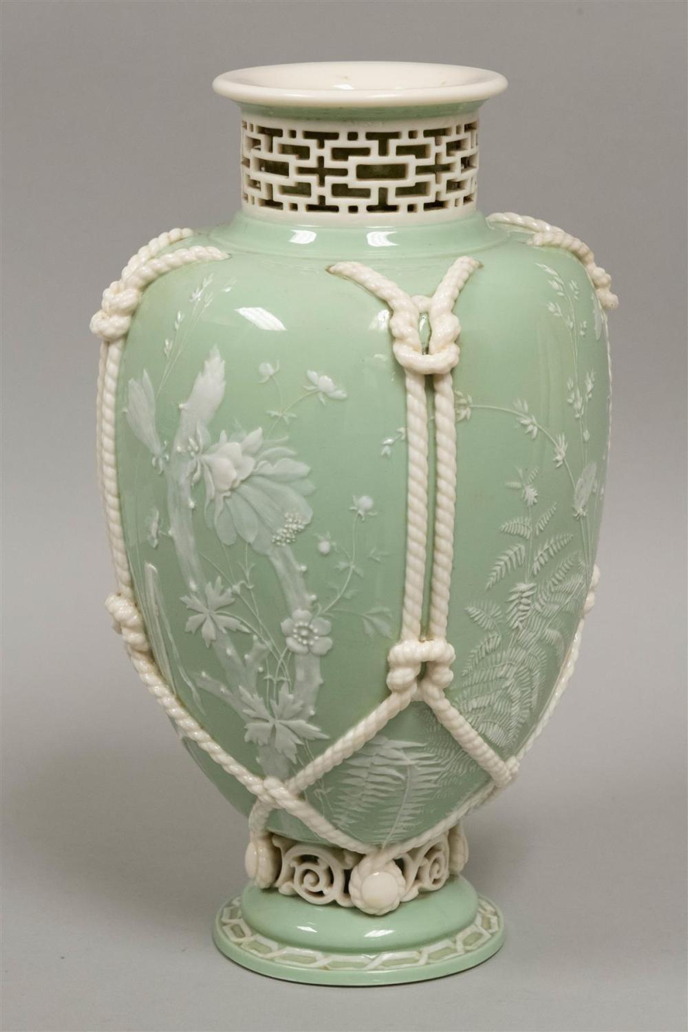 MINTON CELADON RELIEF-MOLDED AND
