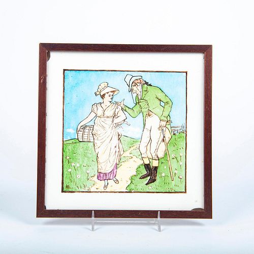 MINTON CERAMIC PICTORIAL TILE,