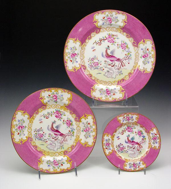 MINTON COCKATRICE DINNER PLATES: