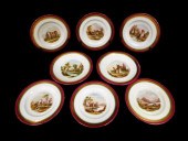 MINTON DESSERT SET, EIGHT PIEC