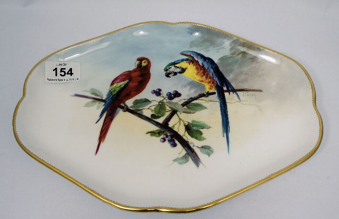 Minton Dish handpainted with