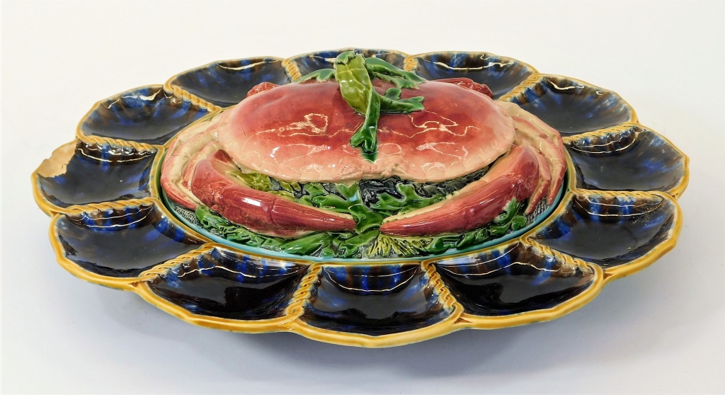 MINTON ENGLISH MAJOLICA CRAB