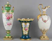 MINTON FLORAL DECORATED EWER,