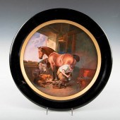 MINTON FRAMED PORCELAIN PLAQUE