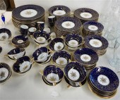 MINTON GILT DECORATED COBALT P