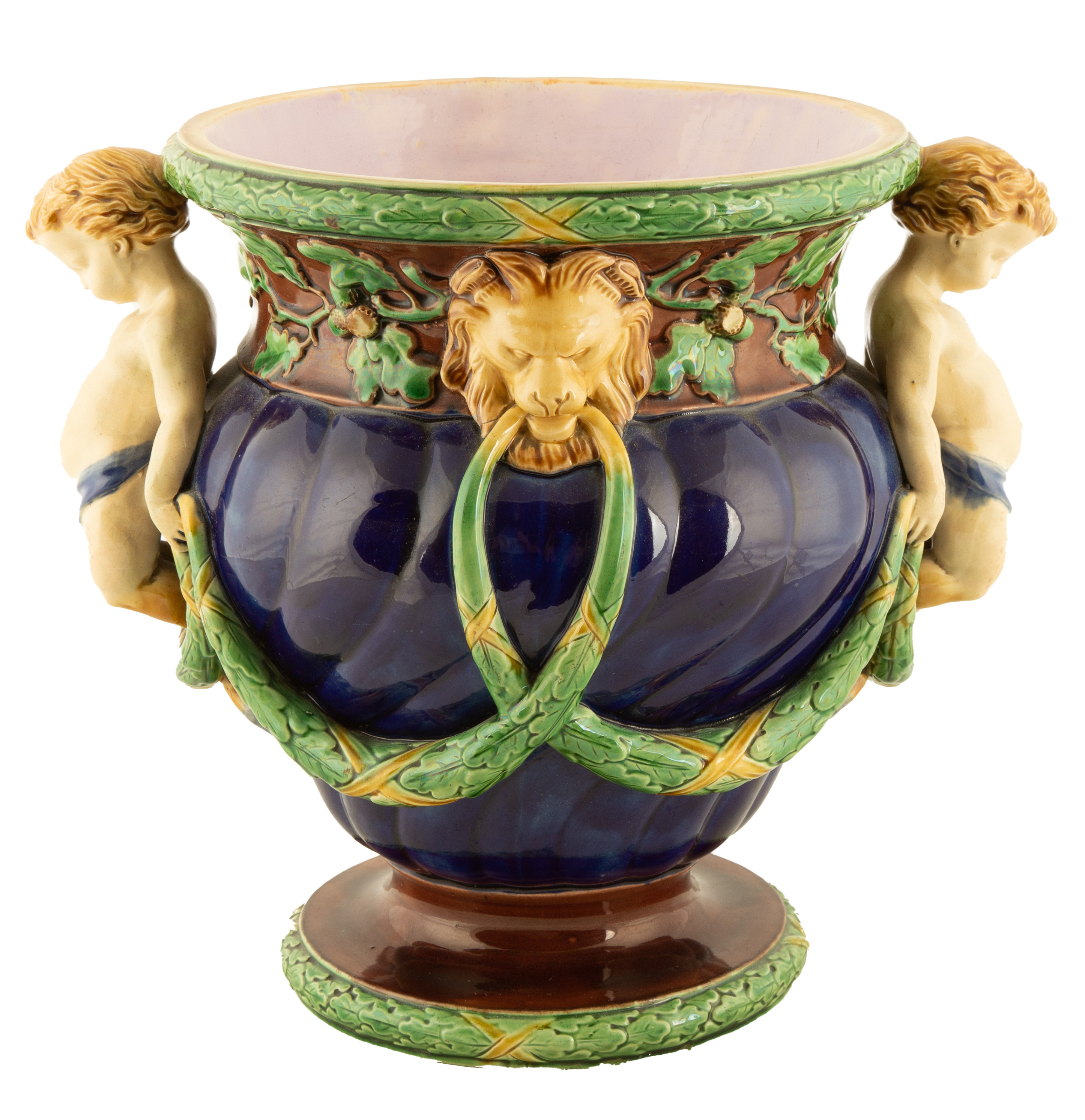 MINTON MAJOLICA JARDINIERE WITH