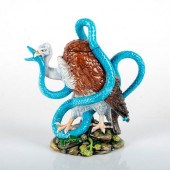 MINTON MAJOLICA VULTURE AND SN
