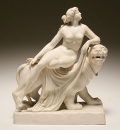 Minton parian figural group of