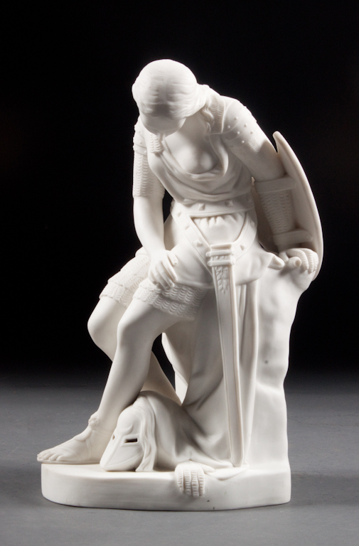 Minton parian figure of Clorinda