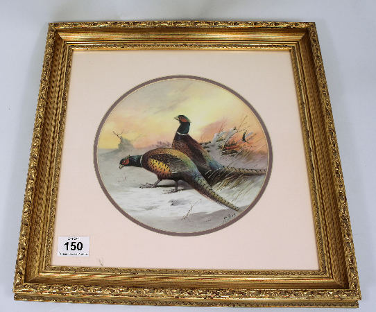 Minton plate handpainted with a