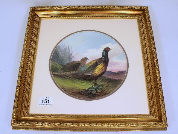 Minton plate handpainted with a