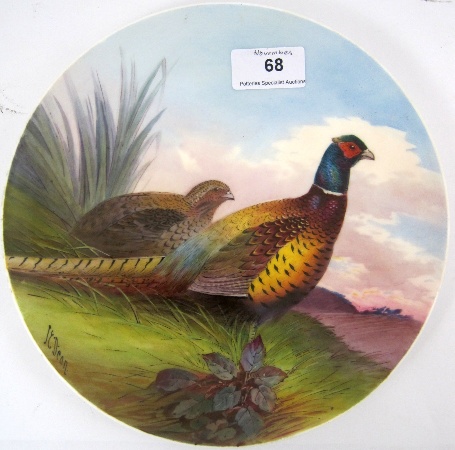 Minton Plate handpainted with