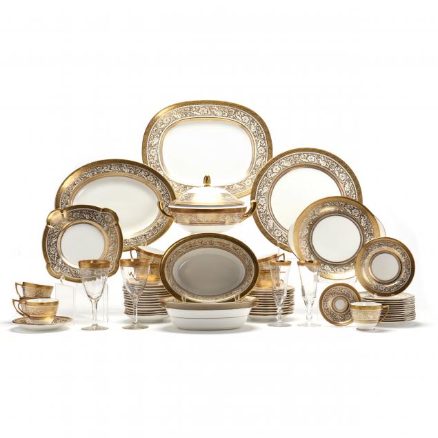 MINTON, PORCELAIN BALL GILT