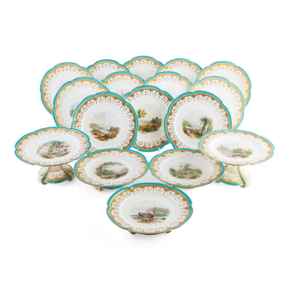 MINTON TOPOGRAPHICAL DESSERT