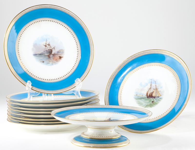 Mintons Porcelain Dessert Set(11)