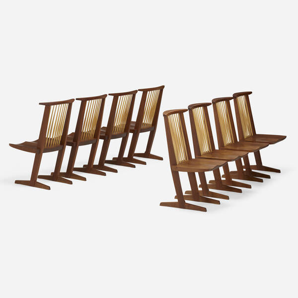 Mira Nakashima. Conoid chairs,