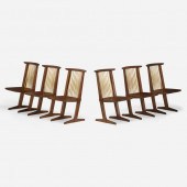 Mira Nakashima. Conoid chairs,