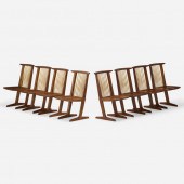 Mira Nakashima. Conoid chairs,