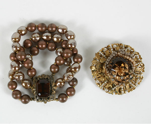 Miriam Haskell brooch and