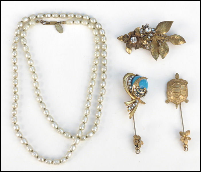 MIRIAM HASKELL FAUX BAROQUE PEARL