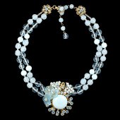 Miriam Haskell Frosted Blue Be