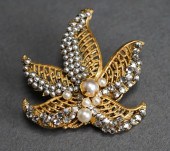MIRIAM HASKELL GILT METAL FAUX