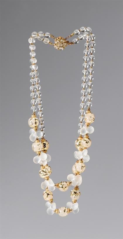 Miriam Haskell glass bead necklace