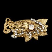 Miriam Haskell Rhinestone Broo