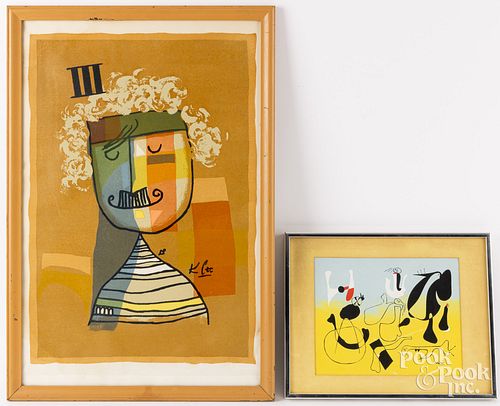 MIRO AND KLEE LITHOGRAPHSTwo modern