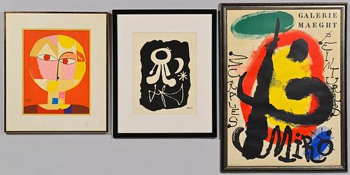 MIRO AND KLEE LITHOS AND POSTER,