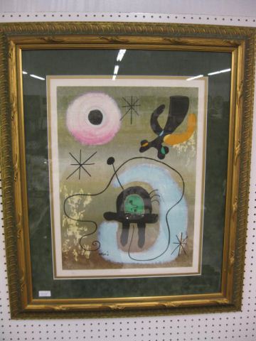 Miro Lithograph 18'' x 24''.