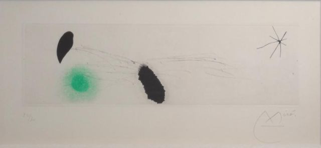 MIRO. Pencil Signed Etching &