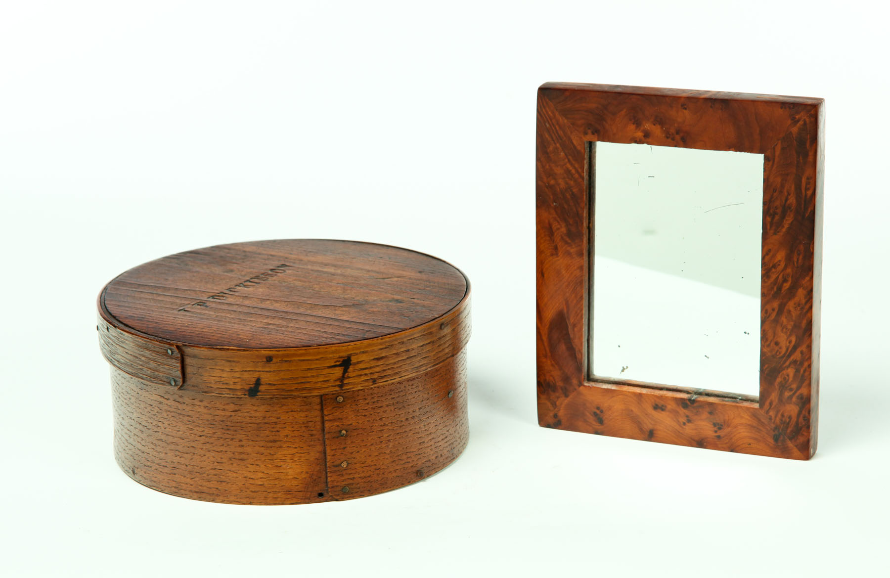 MIRROR AND PANTRY BOX.  American 