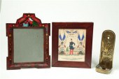 MIRROR  PRINT AND SCONCE.  Ame