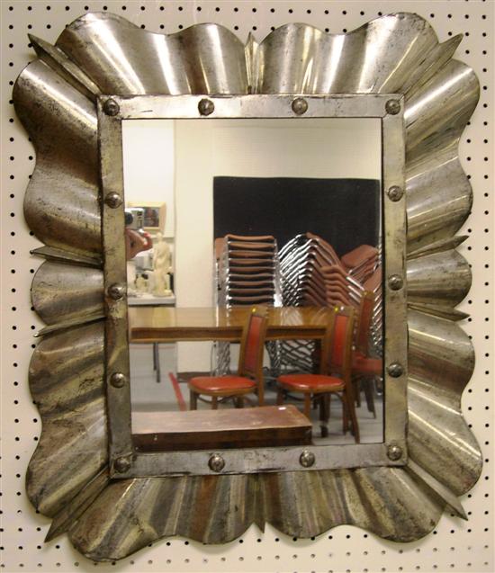 Mirror  wide undulating tin